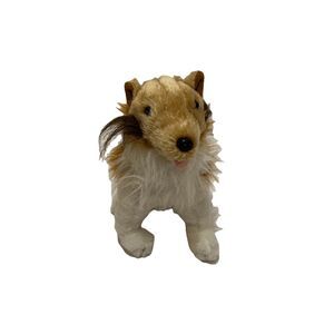 Mascot Factory Brown Collie Lassie Plush Dog Puppy 9" Stuffed Animal